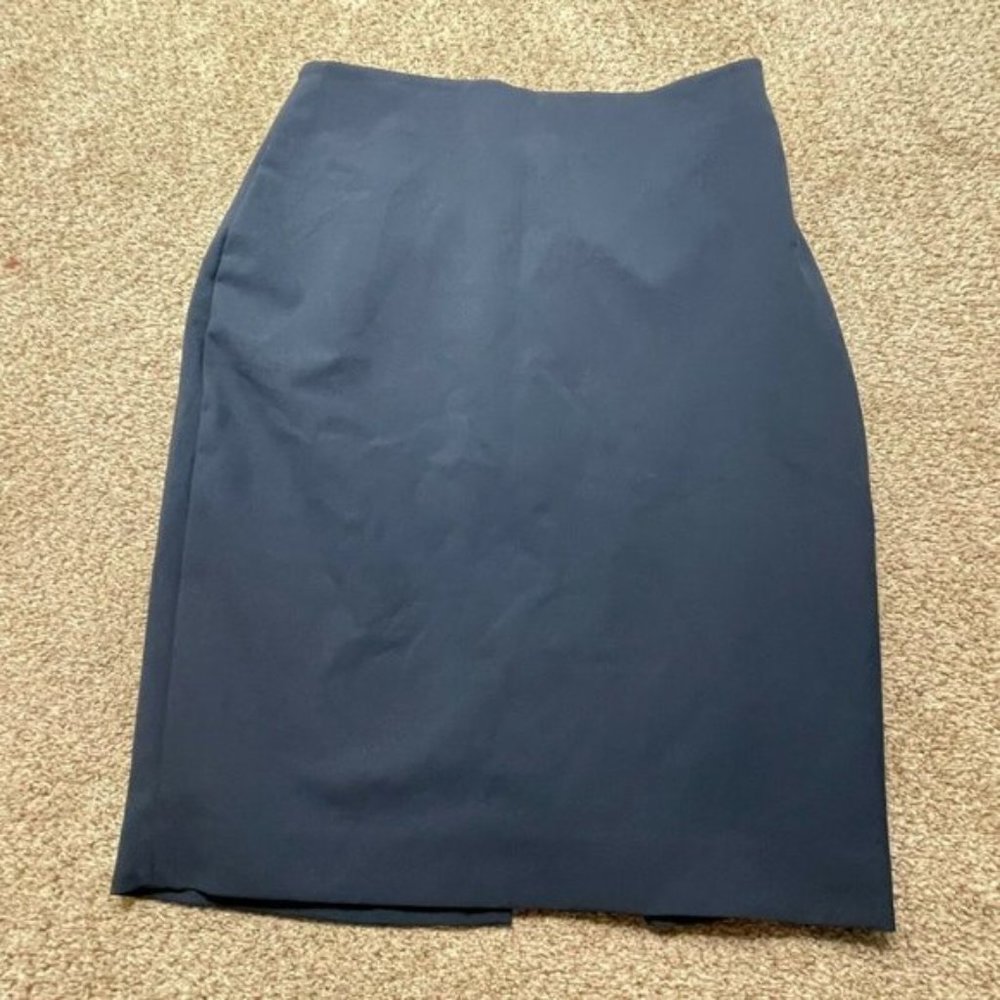 Ann Taylor Skirt 4 Womens Blue Casual Professional Skirt Straight Ladies